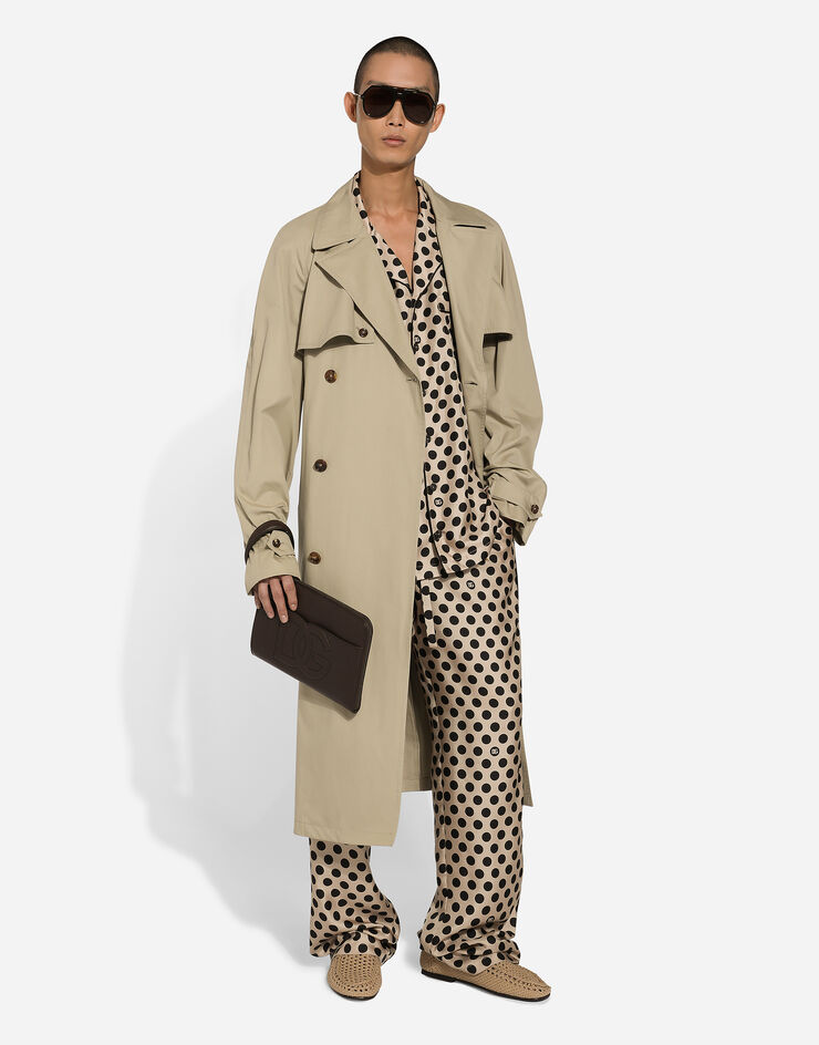 Dolce & Gabbana Zweireihiger Trenchcoat Beige G047QTFU6WI