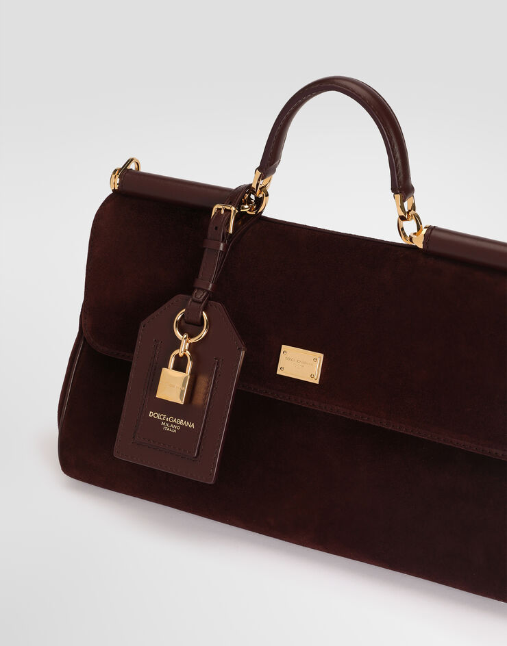 Dolce & Gabbana Medium My Sicily handbag in split calfskin Bordeaux BB7782BO903