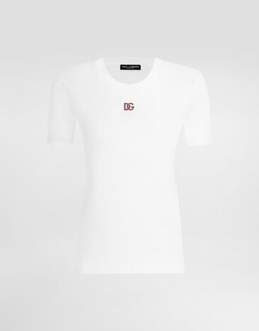 Dolce & Gabbana Camiseta de manga corta White F8U08ZGDDAV