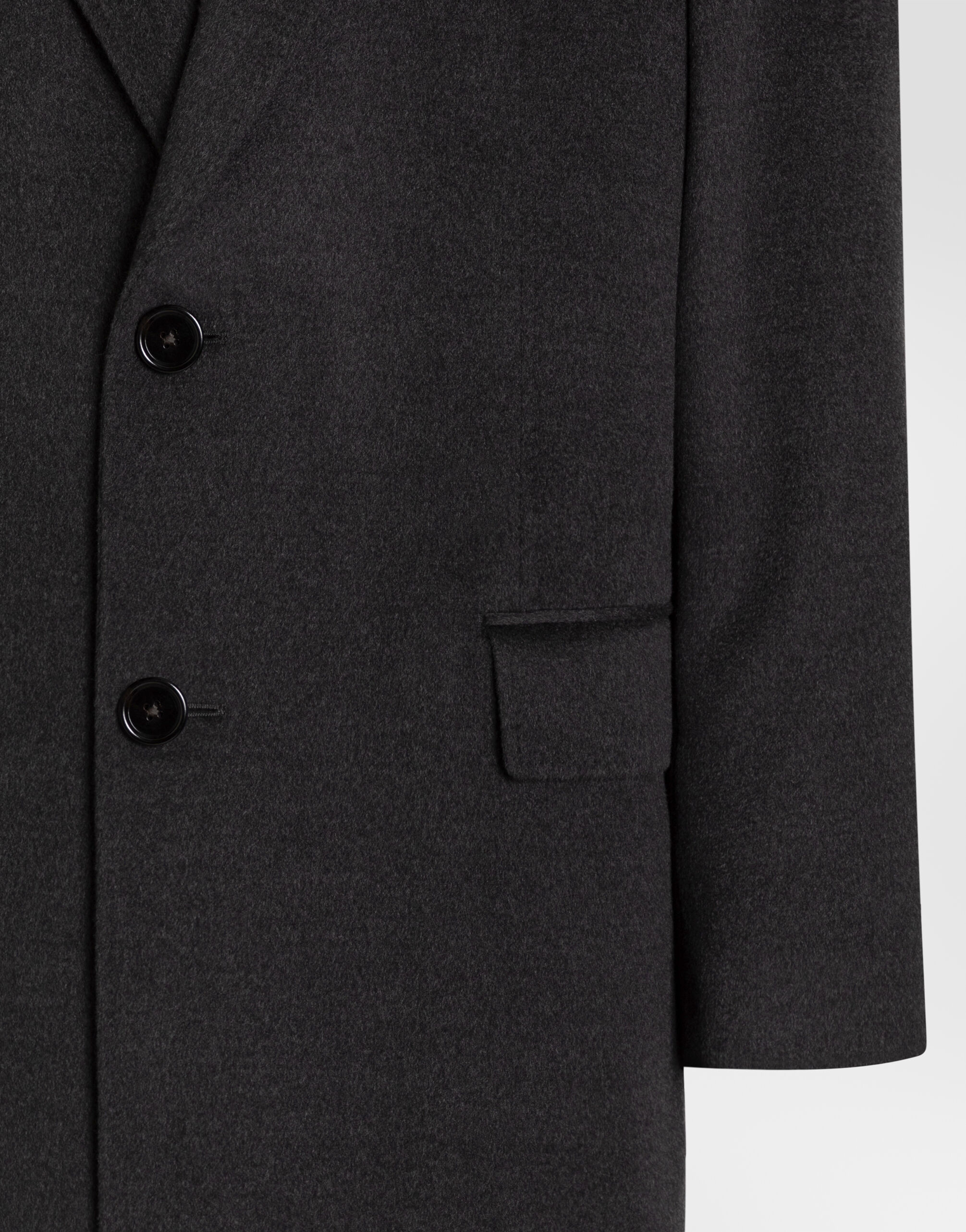 Single-breasted wool coat - thumbnail 3