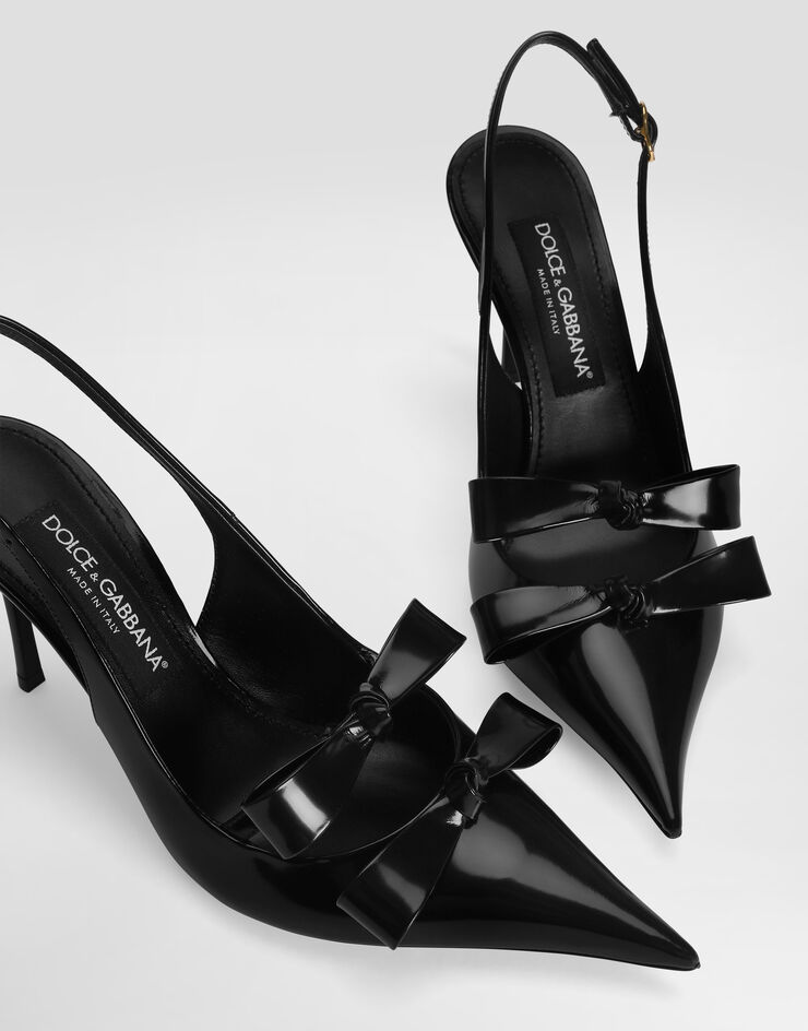 Dolce & Gabbana Calfskin slingback Black CG1114A1037