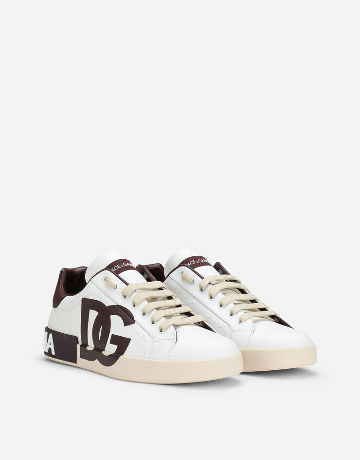 Dolce & Gabbana Calfskin Portofino sneakers with DG logo Multicolor CS1772B5959