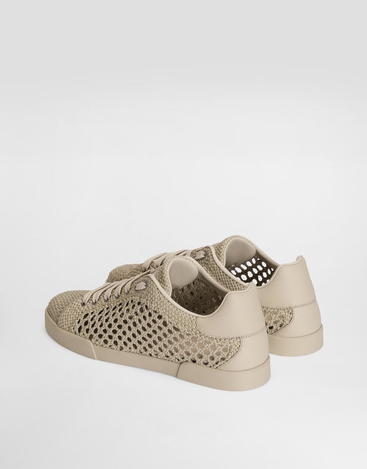 Dolce & Gabbana Zapatillas Portofino en piel trenzada Dolce & Gabbana Zapatillas Portofino en piel trenzada Beige CS2350A0806