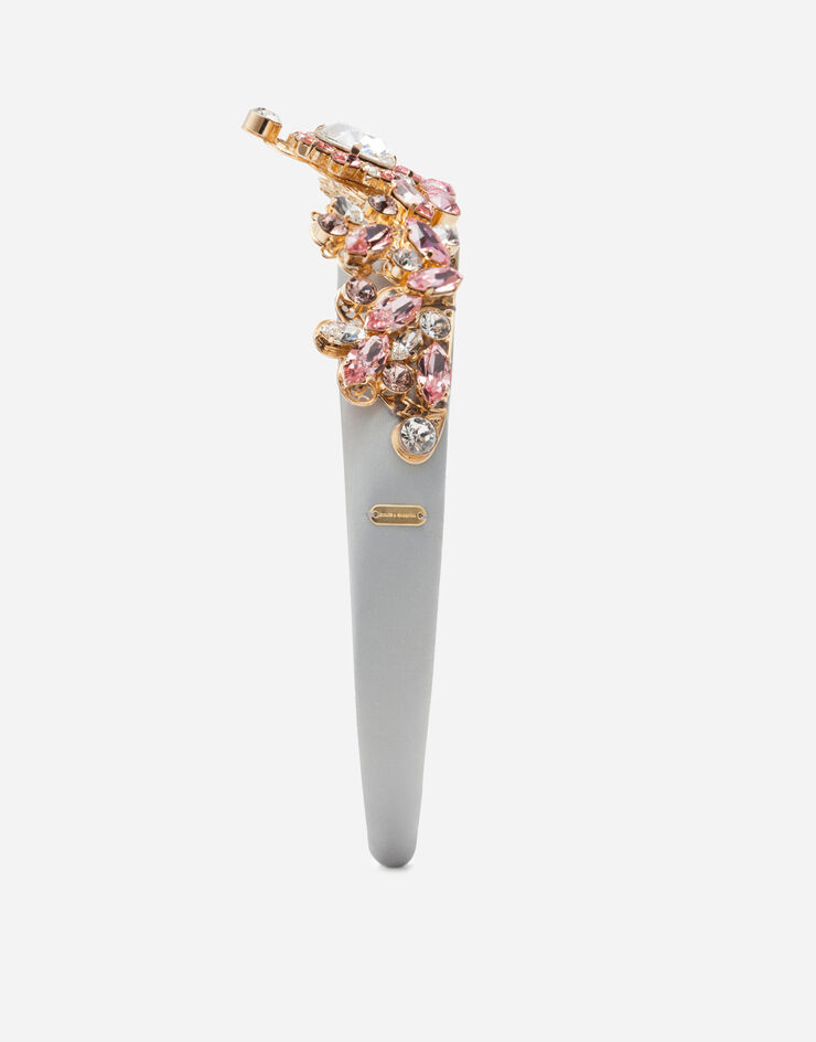 Dolce & Gabbana Serre-tête à applications bijoux all-over Argent WHM2J7W1111