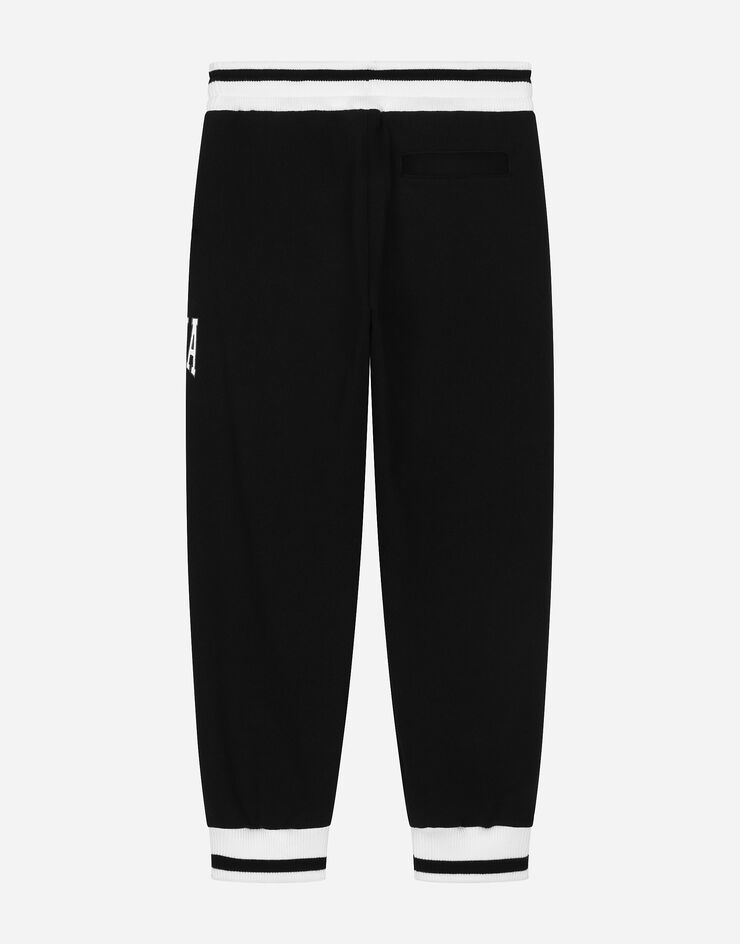 Dolce & Gabbana Jersey jogging pants with Dolce&Gabbana logo Black L4JPFEG7N1J