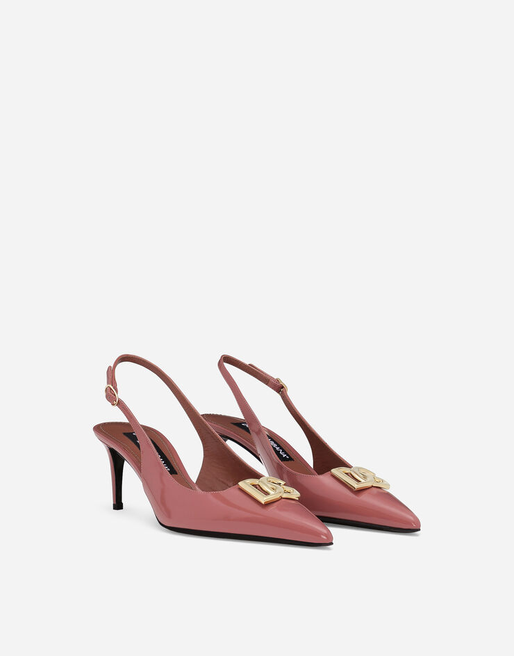 Dolce & Gabbana Polished calfskin slingbacks Pink CG0710A1037