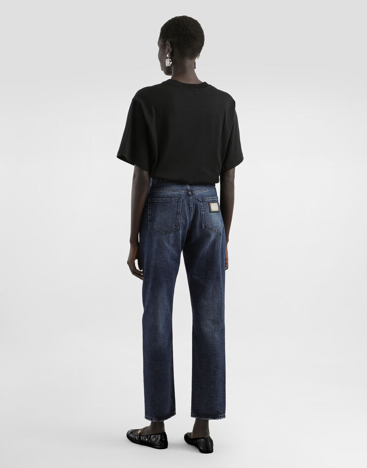 Dolce & Gabbana Jeans boyfriend in denim Blu FTAIADG8KR4