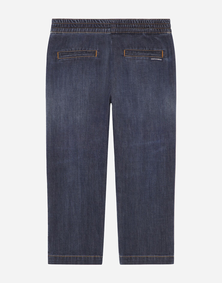 Dolce & Gabbana Dark blue stretch denim jeans Blue L43P02LD946
