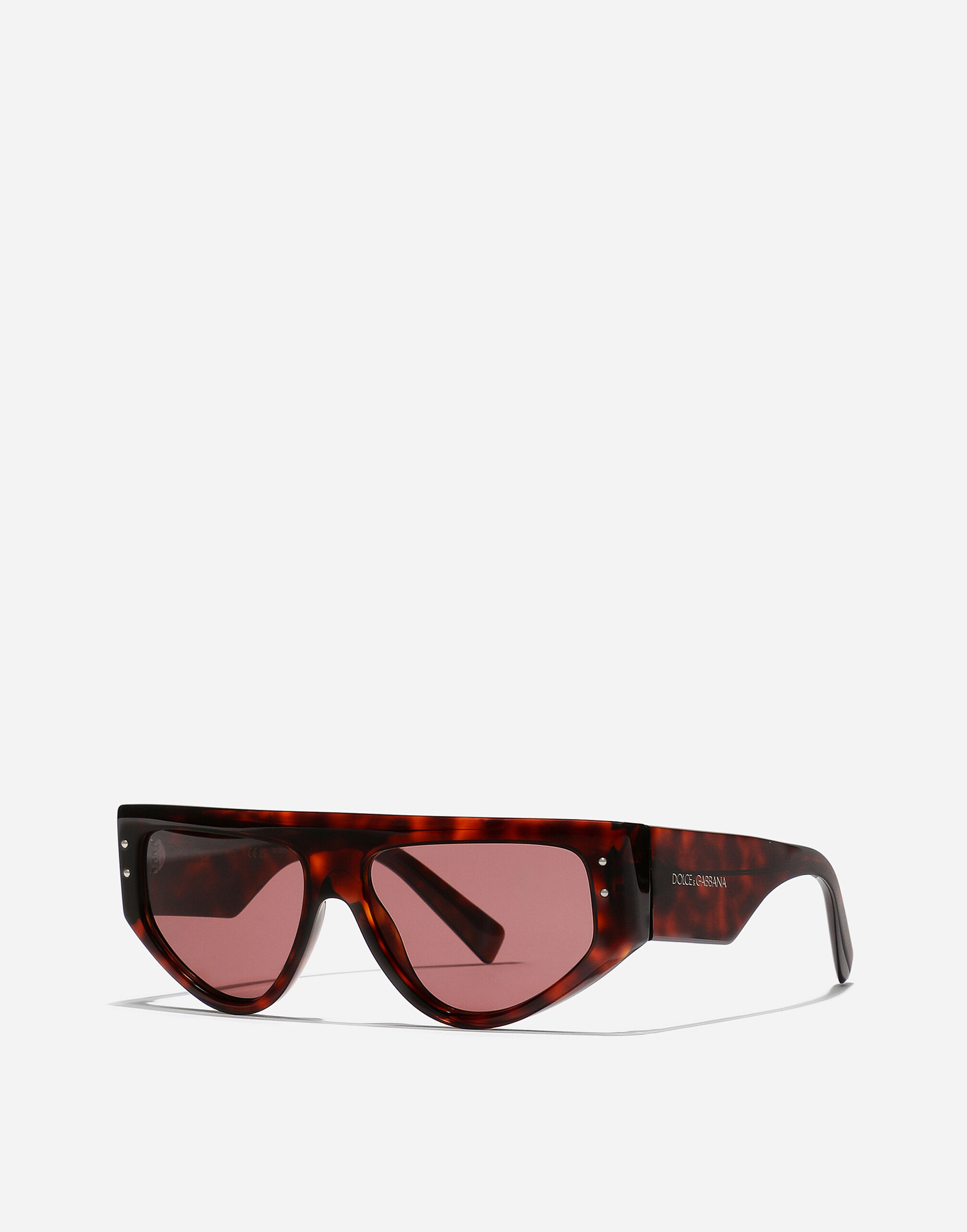 DG Sharped sunglasses in Havana red for Men Dolce Gabbana US