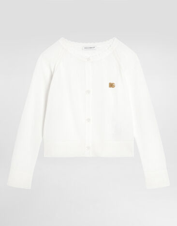 Dolce & Gabbana Cárdigan de viscosa Blanco L5KWMDJAIRU