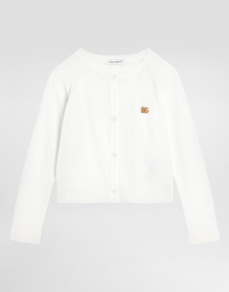 Dolce & Gabbana Cárdigan de viscosa Blanco L5KWMDJAIRU