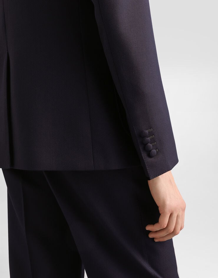 Dolce & Gabbana Double-breasted portofino wool jacket Blue G2WA1ZFU2YW