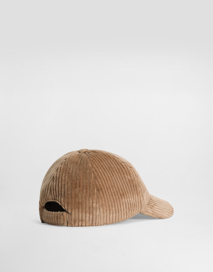 Dolce & Gabbana Velvet baseball hat Beige LB4H80FUWDU