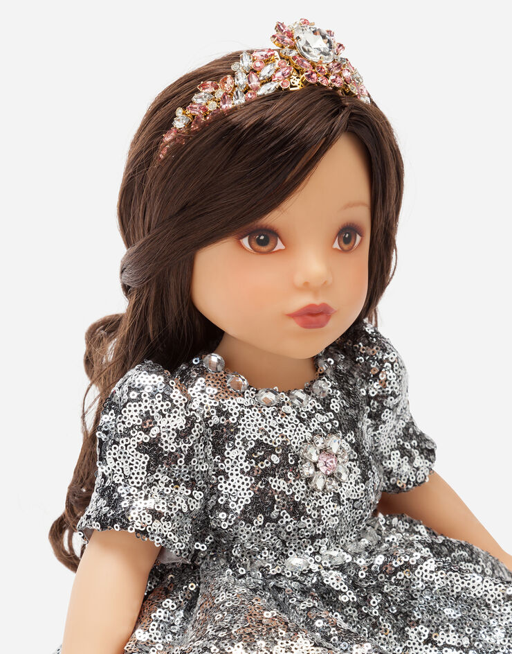 Dolce & Gabbana Doll with sequined dress Multicolor LCJA21G7VAZ