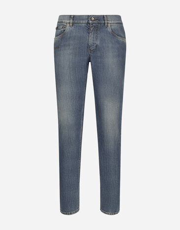Dolce & Gabbana Slim-fit stretch blue denim jeans Blue GP04GDG8KJ1