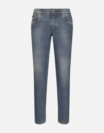 Dolce & Gabbana Vaqueros slim de denim elástico azul Azul GP02WDG8KF2