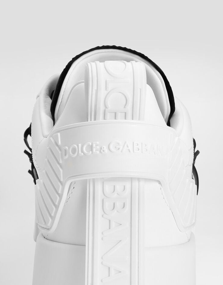 dolce & gabbana portofino calfskin & patent sneakers