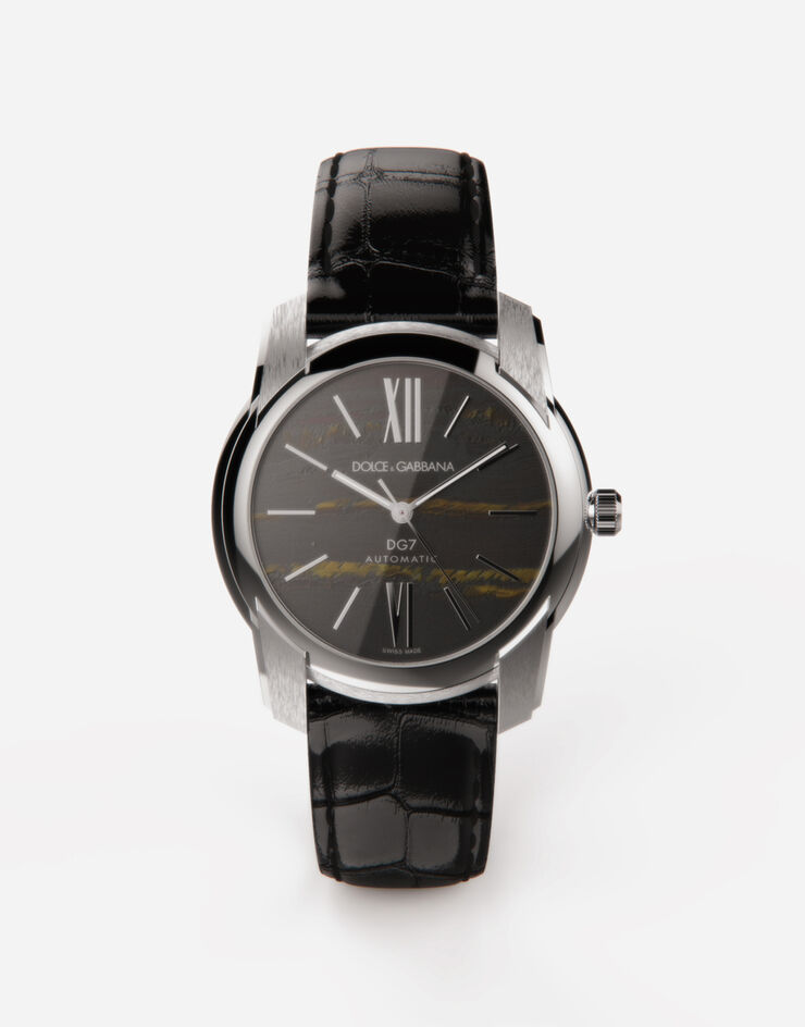 Dolce & Gabbana Orologio acciaio e occhio di ferro Nero WWFE1SWW060