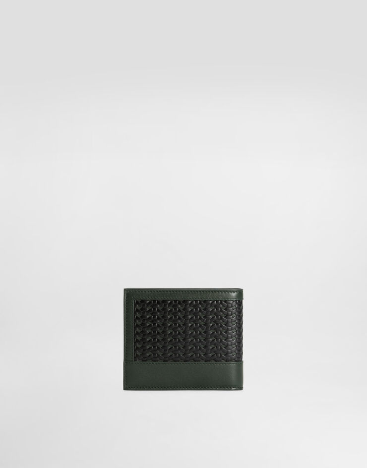 Dolce & Gabbana Eel skin wallet with laser weave Multicolor BP1321AN419