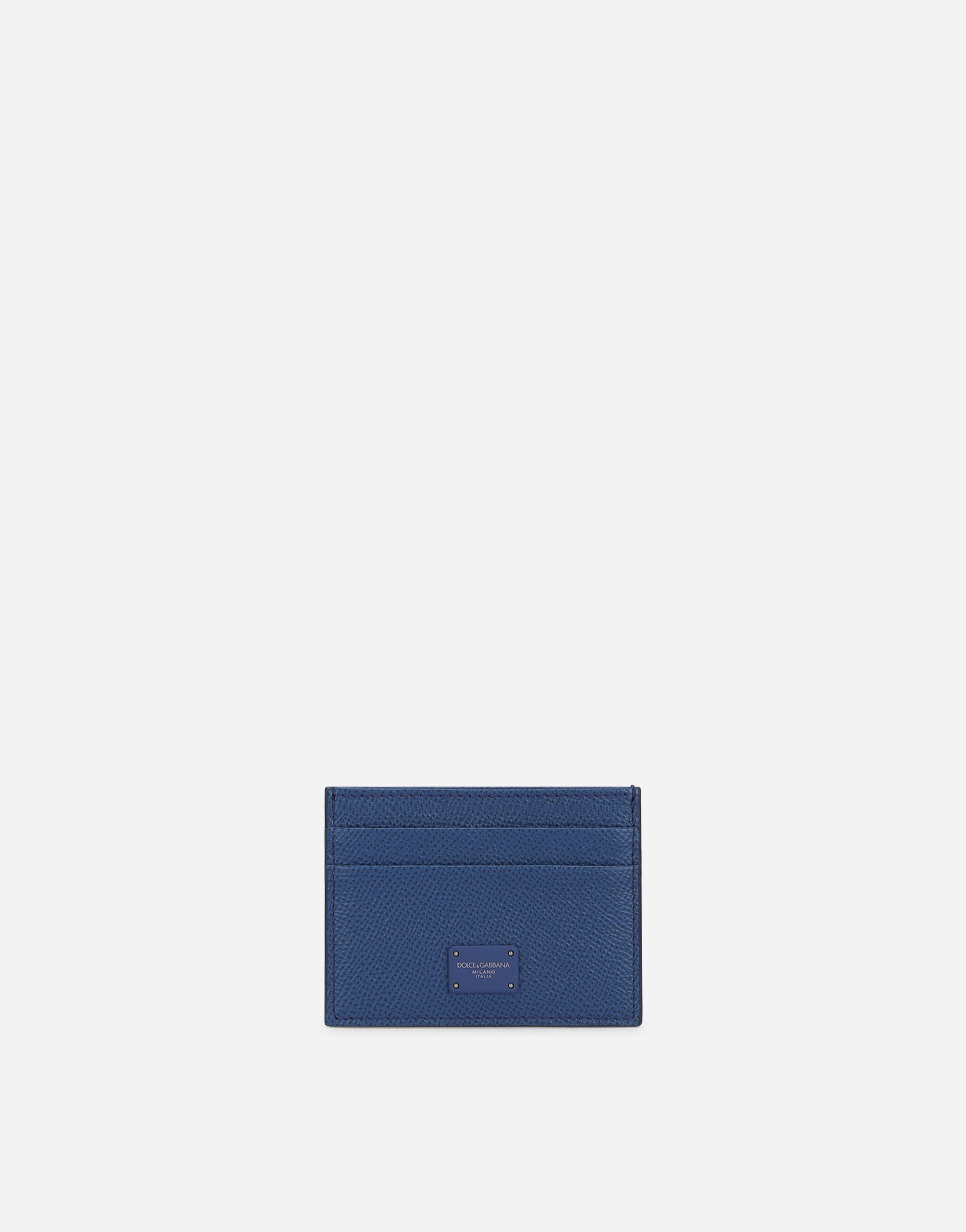 Dolce & Gabbana Dauphine calfskin card holder Blue BP0330AN244