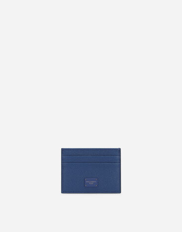 Dolce & Gabbana Dauphine calfskin card holder Blue BP0330AN244