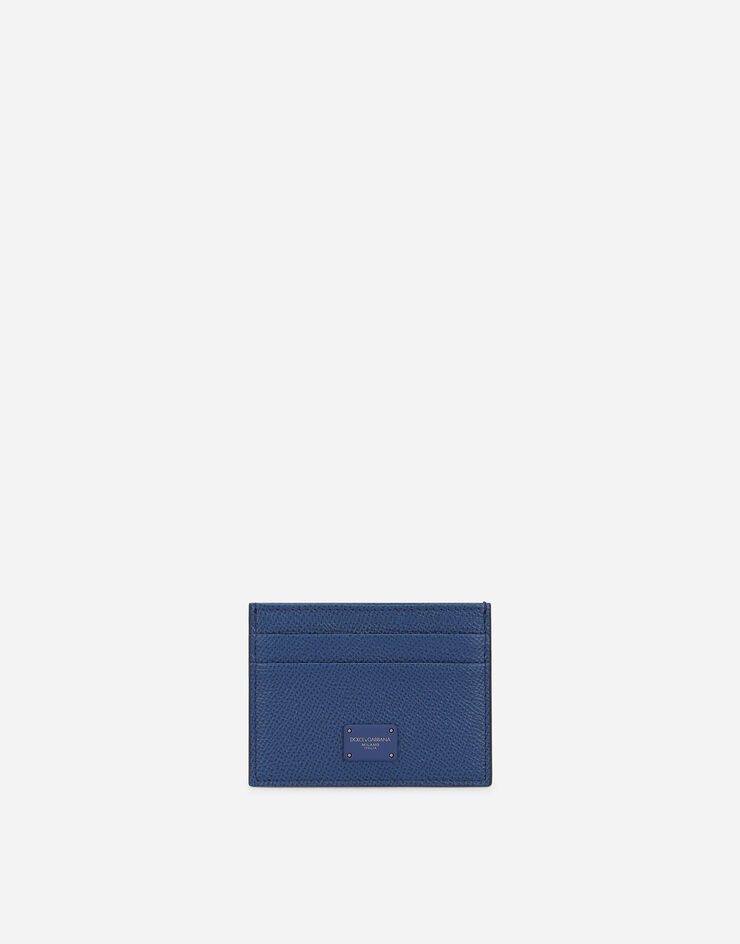 Dolce & Gabbana Dauphine calfskin card holder Blue BP0330AZ602