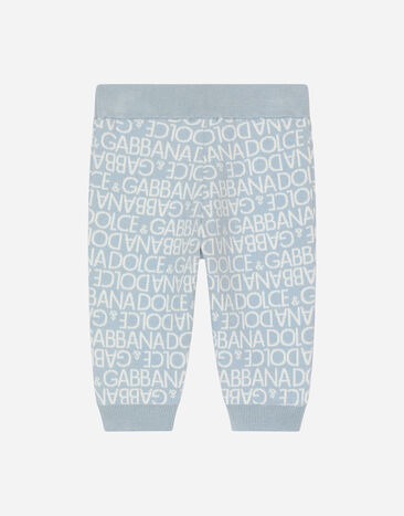 Dolce&Gabbana Pantalón de chándal en punto jacquard Multicolor L1KP05JFMU8