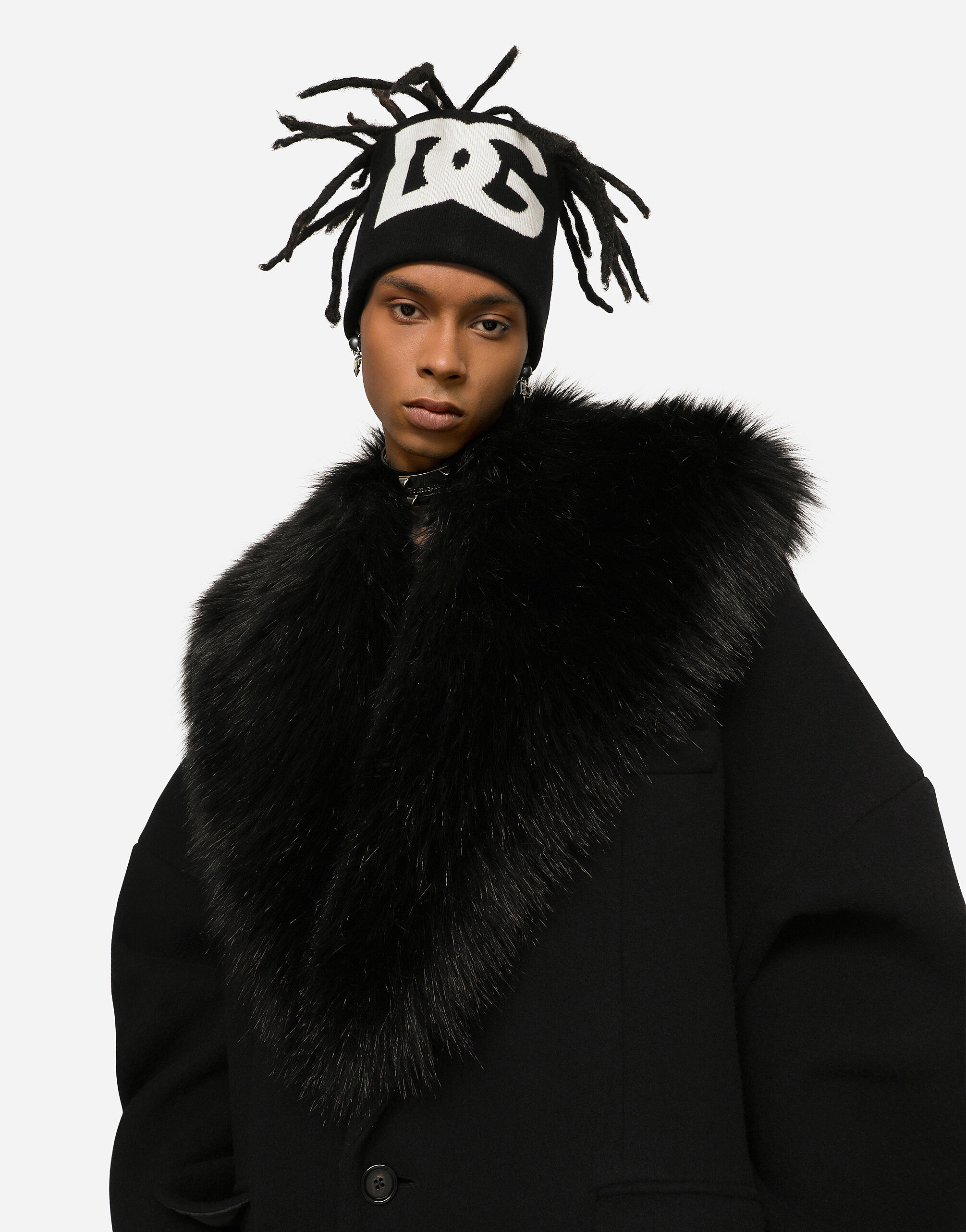 Dolce and shop gabbana black coat