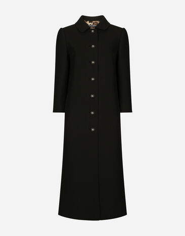 Dolce & Gabbana Woolen coat Black F0C3QTFUBFX