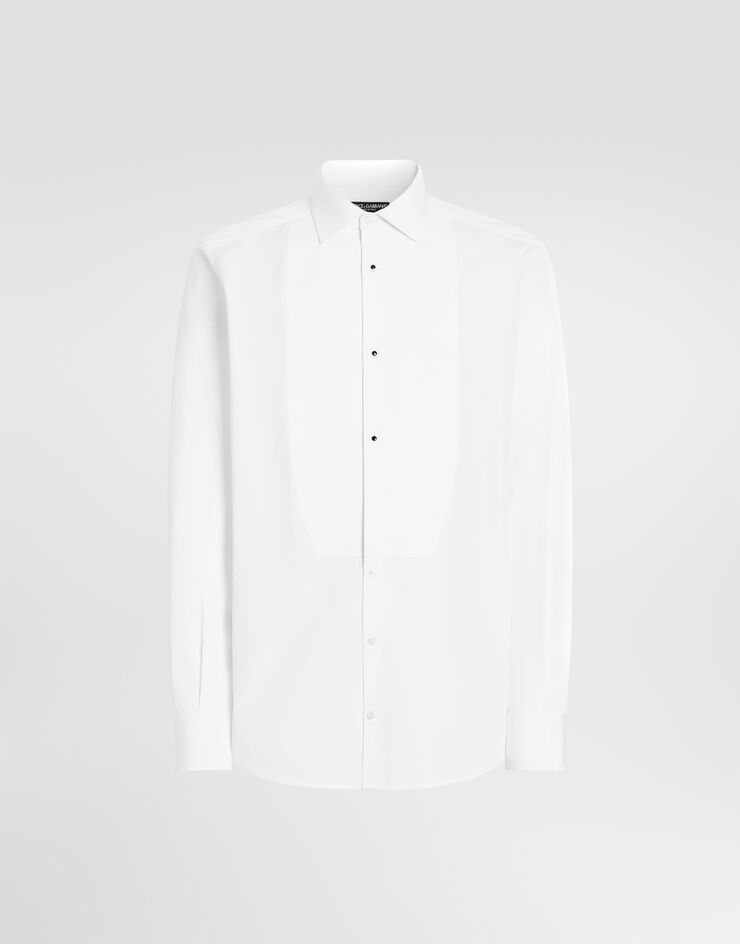 Dolce & Gabbana Gold cotton tuxedo shirt Dolce & Gabbana Gold cotton tuxedo shirt White G5EN5TGK006