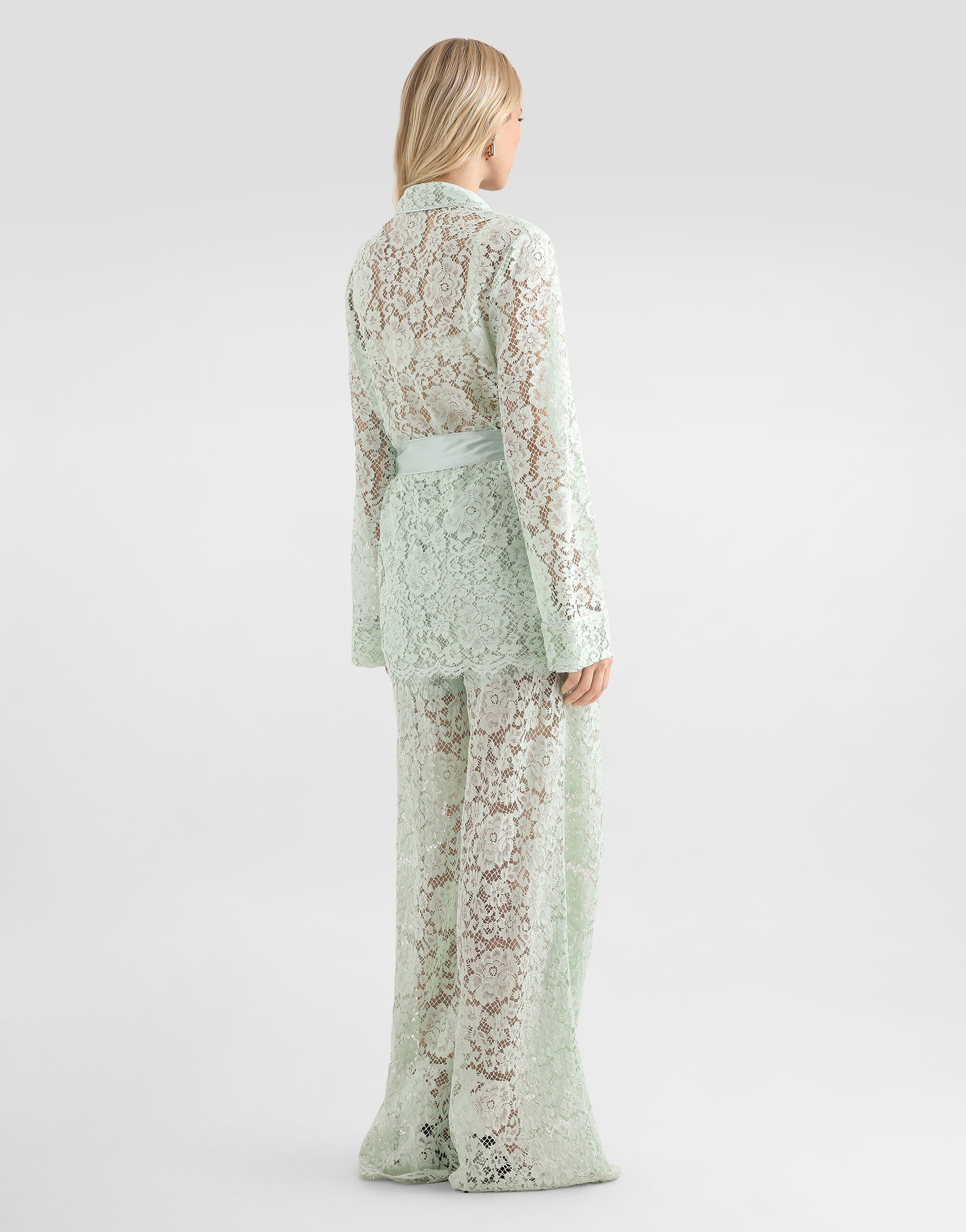 Greenのウィメンズ Lace trousers | Dolce&Gabbana®