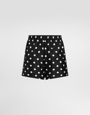 Dolce & Gabbana Polka dot-print silk twill boxer shorts Dolce & Gabbana Polka dot-print silk twill boxer shorts Multicolor M3A21TIS13M