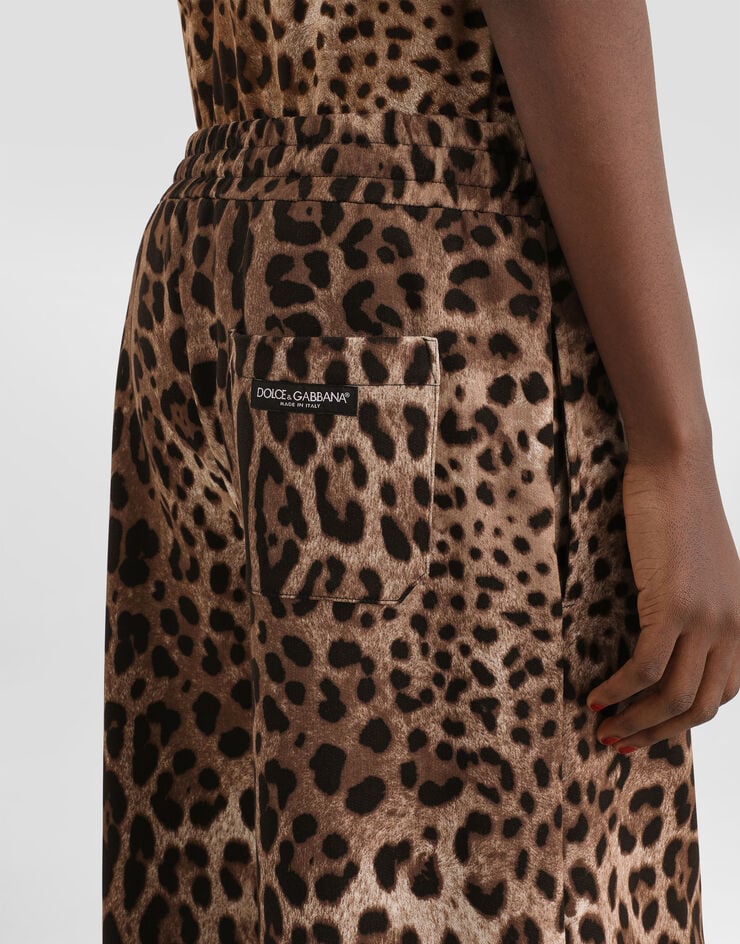 Dolce & Gabbana Leo-print fleece trousers Dolce & Gabbana Leo-print fleece trousers Print FTDJGTFS785