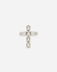 Dolce & Gabbana Ring with rhinestone-detailed cross Silver WNQ4S2W1111