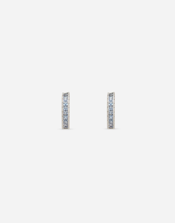 Dolce & Gabbana Anna earrings in white gold 18kt with blue sapphires White WEQA5GWSALB