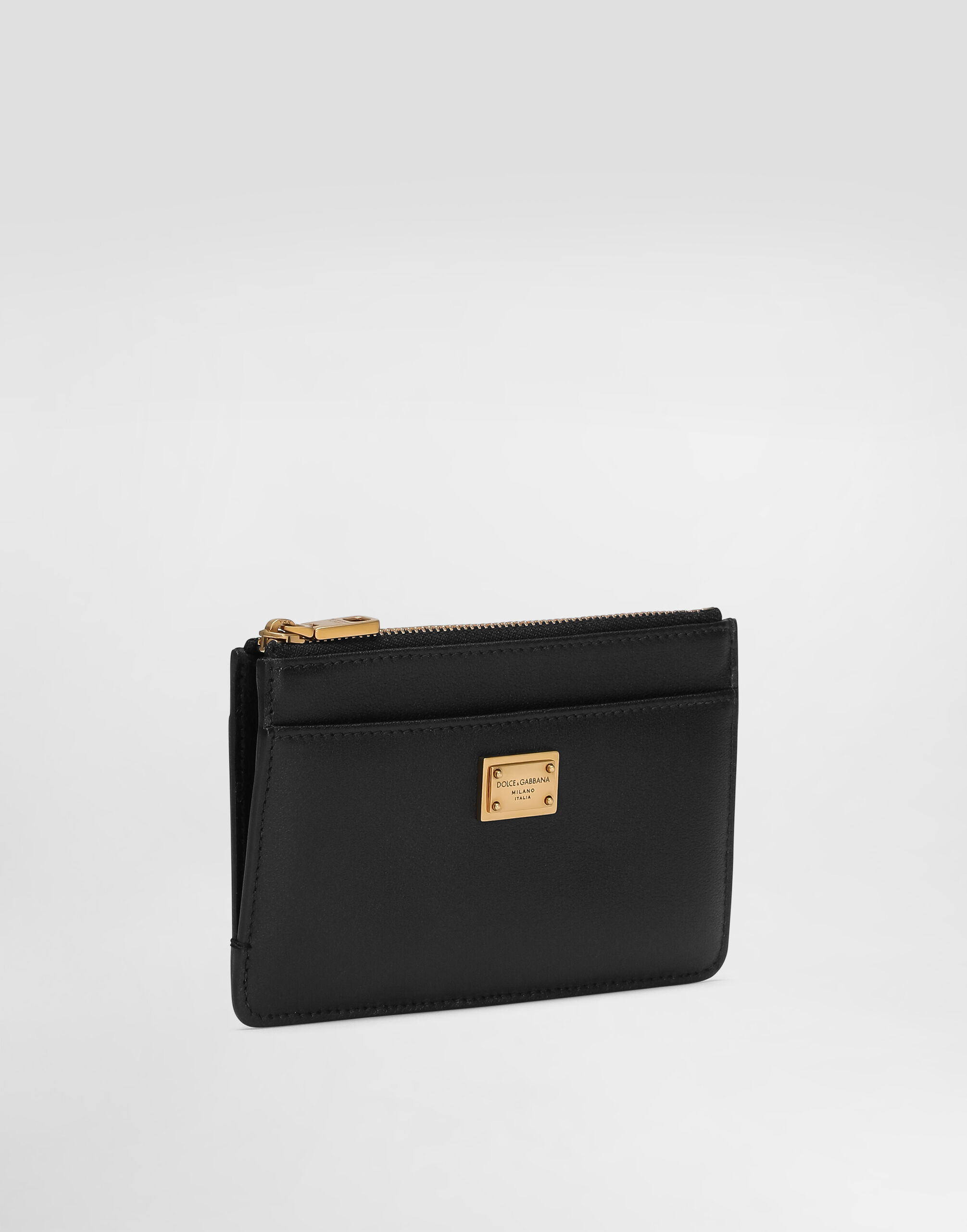 Plongé calfskin card holder in Black for Women | Dolce&Gabbana® US