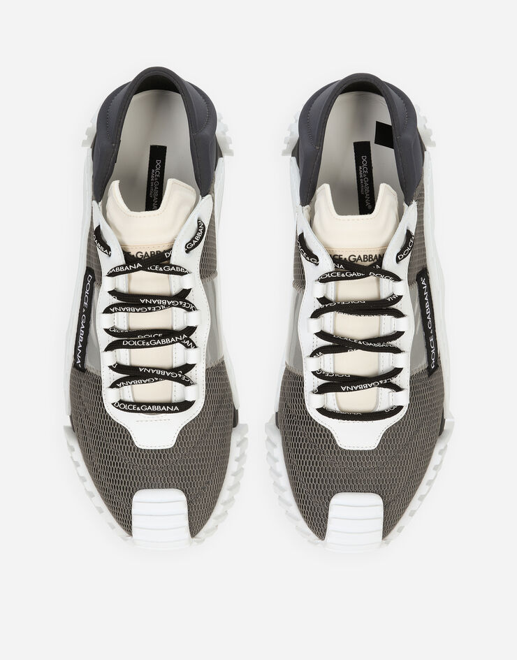 Dolce & Gabbana NS1 slip on sneakers in mixed materials Grey CS1769AJ968