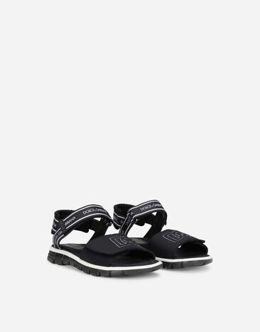 Dolce & Gabbana Technical fabric sandals with DG logo Multicolor DA5061AY233
