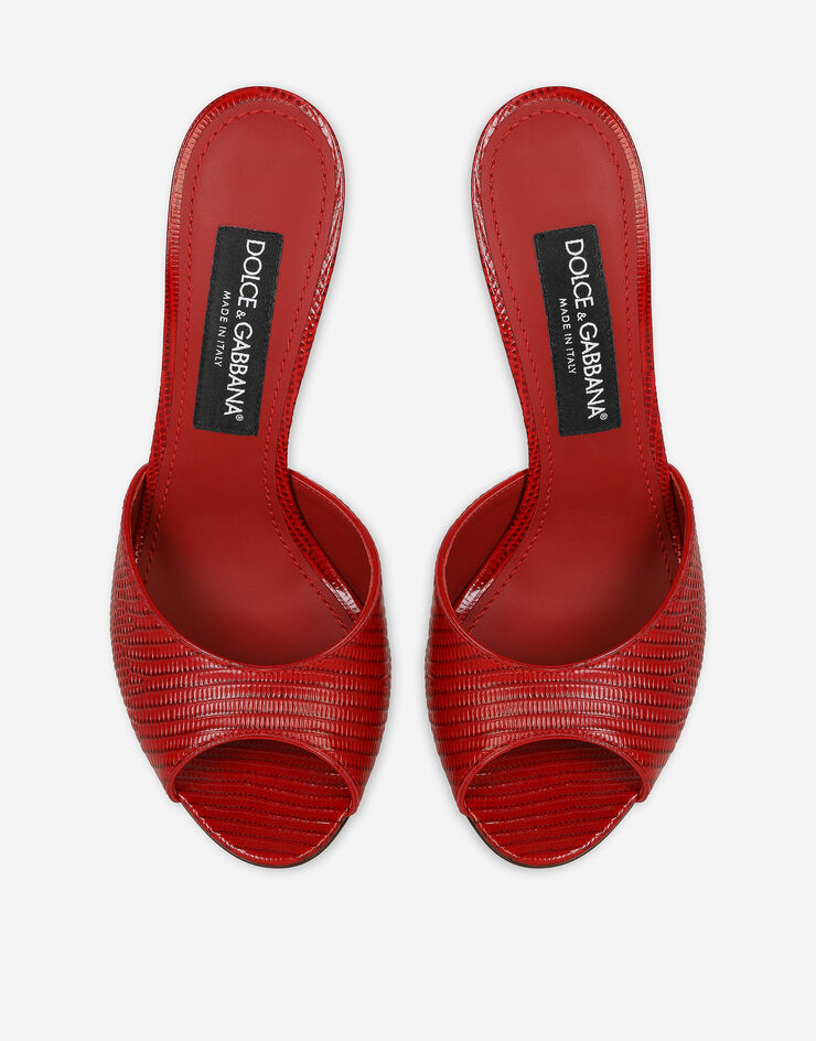 Dolce&Gabbana Mule aus Kalbsleder Rot CR1352AS818