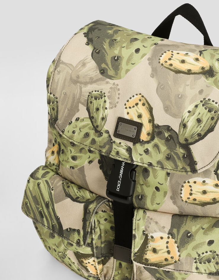 Dolce & Gabbana Figs-print canvas backpack Multicolor EM0120AZ331