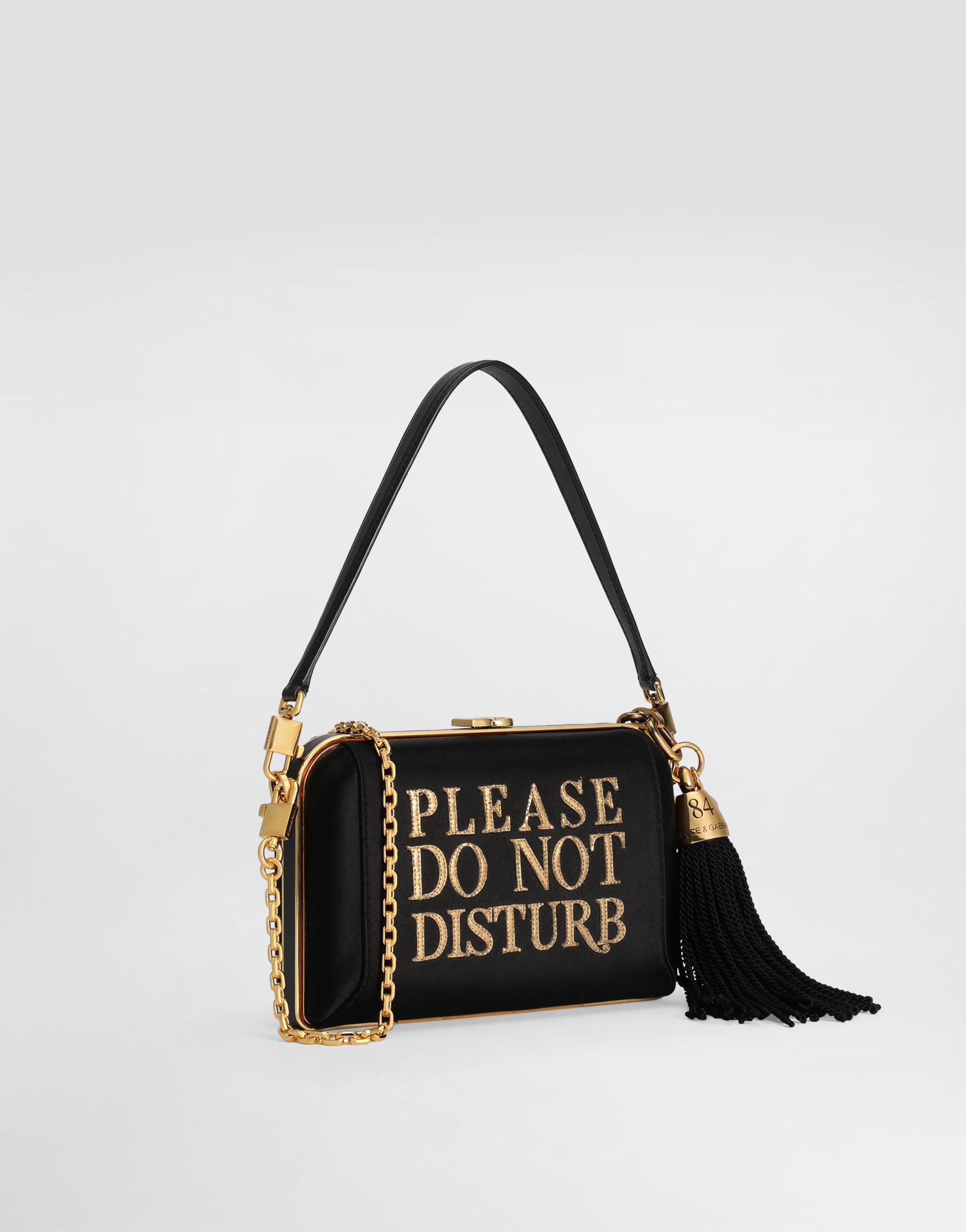 Dolce box satin and laminated ayers handbag in Multicolor for