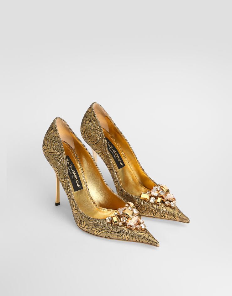 Dolce & Gabbana Pumps in ramage brocade Gold CD2012A0436