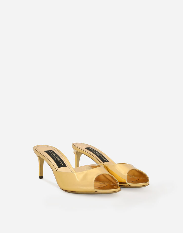 Dolce&Gabbana Mule in pelle di vitello Oro CR1522AY828