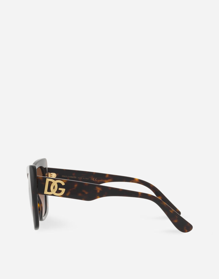 Dolce & Gabbana DG 크로스드 선글라스 하바나 VG440DVP213