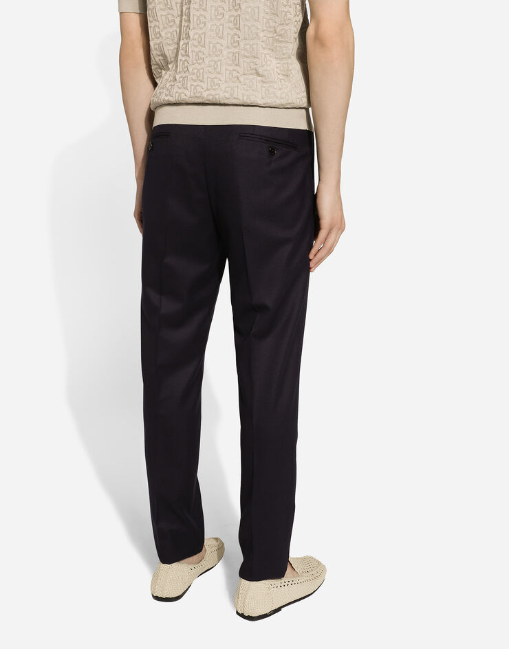 Dolce & Gabbana Tailored flannel pants Blau GY6UETGI251