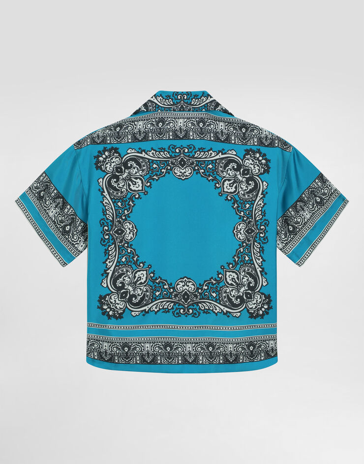 Dolce & Gabbana Twill shirt with bandanna print Print L43S86HI1W8