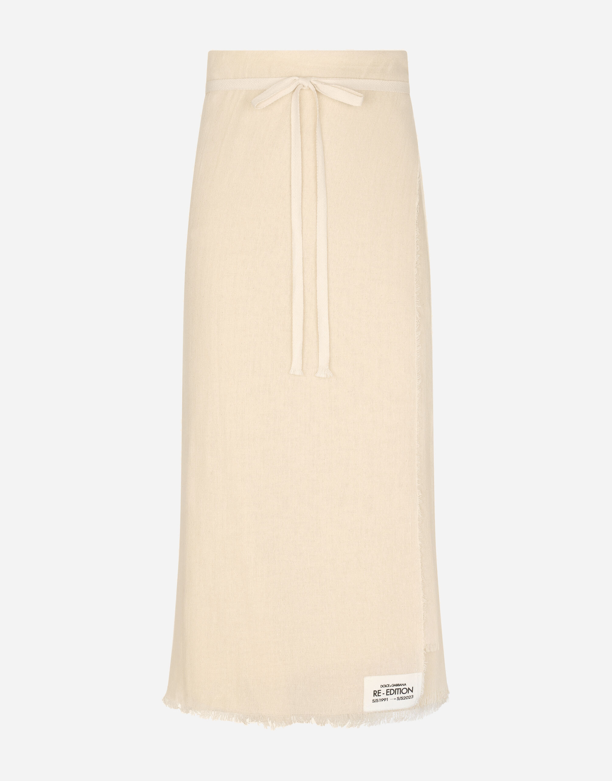 Dolce & Gabbana Linen sarong Print GQ260EHI1Q3
