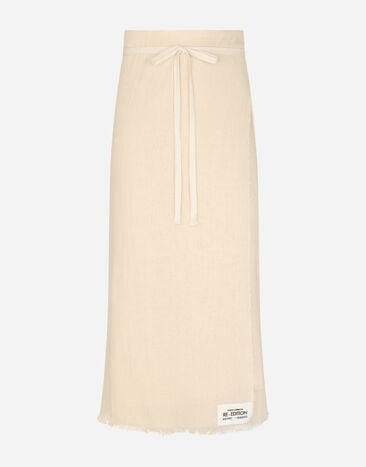 Dolce & Gabbana Linen sarong Print GQ260EHI1Q3