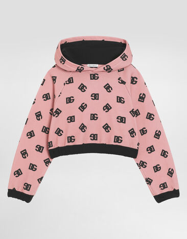 Dolce & Gabbana Hoodie with DG logo print White L5JTNKG7O9K