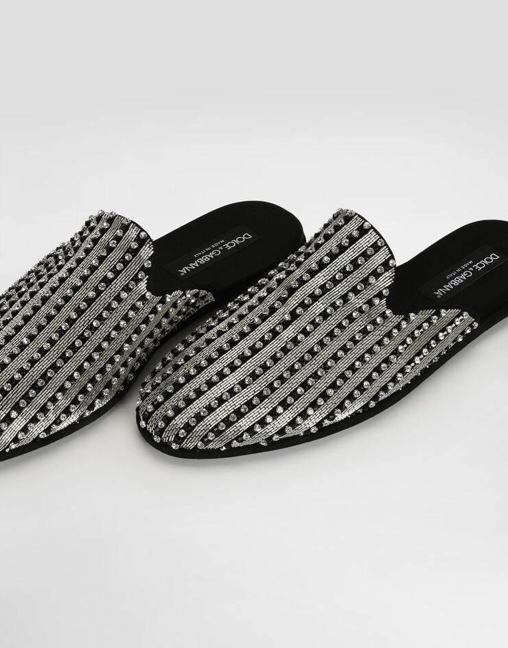 Dolce & Gabbana 刺绣麂皮便鞋 Multicolor A80587A0186